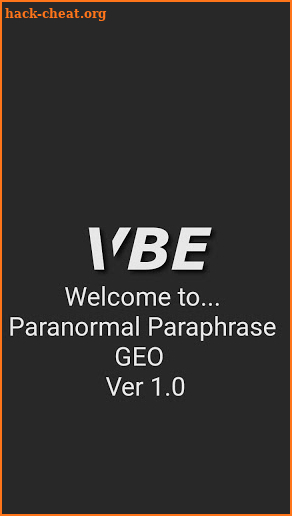 VBE PARANORMAL PARAPHRASE GEO ITC screenshot