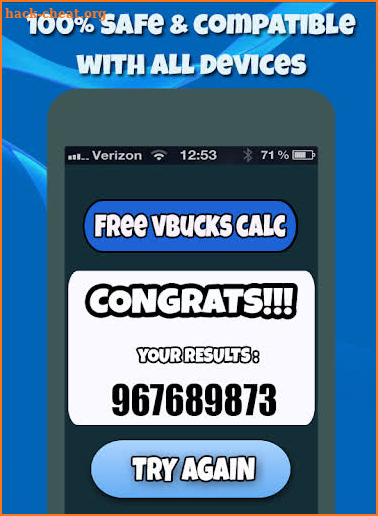 Vbucks - Win Daily Vbx Free Calc screenshot