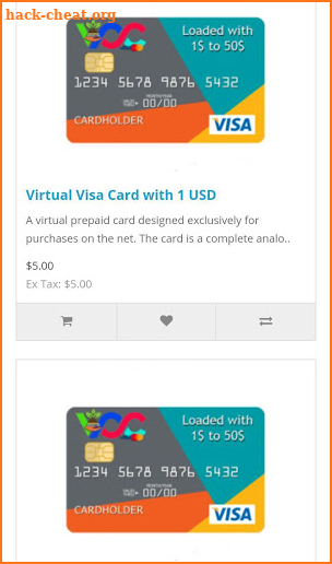 VCC PRO Virtual Card screenshot