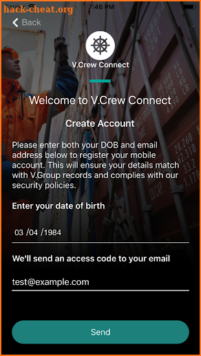V.Crew Connect screenshot