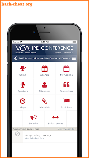VEA Events screenshot