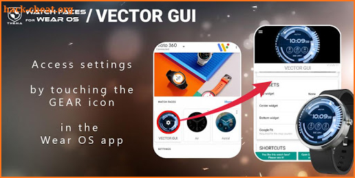 Vector GUI Watch Face screenshot