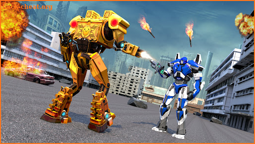 Vector War Robots Destruction screenshot