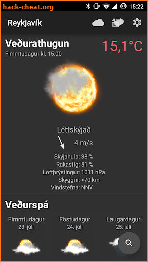 Veðurstöðin screenshot