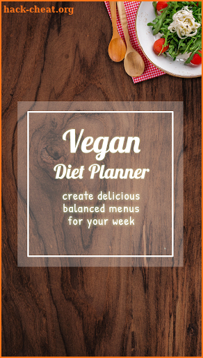 Vegan Diet Planner screenshot