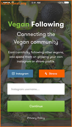 Vegan Following - Join the Vegan outreach family screenshot