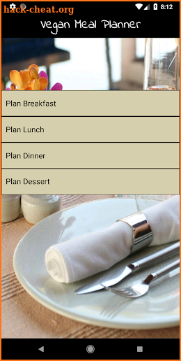 Vegan Meal Planner screenshot