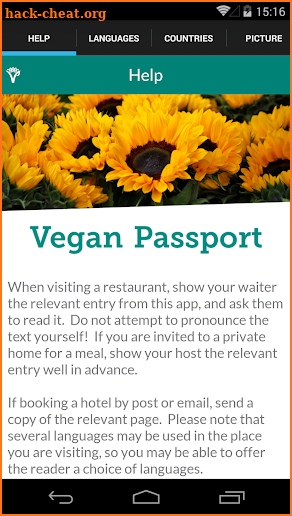 Vegan Passport screenshot
