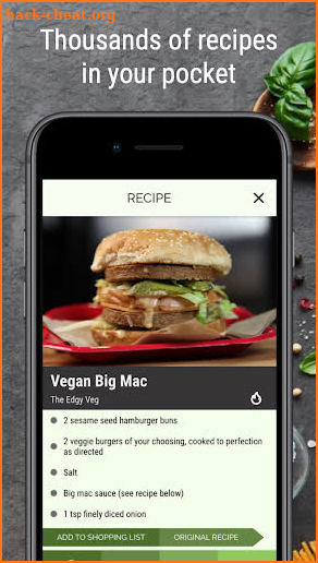 Vegan Recipe Browser screenshot