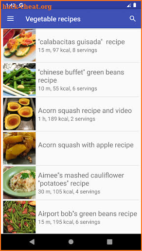 Vegetable recipes for free app offline with photo screenshot