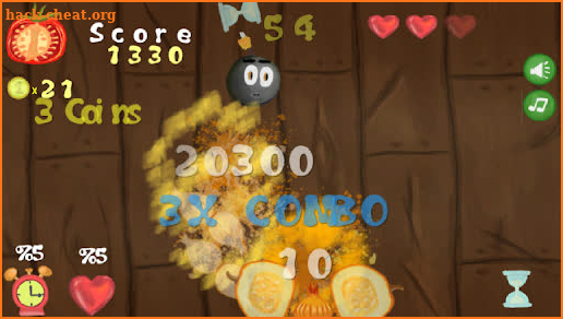 Vegetables Slice Game screenshot