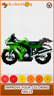 Vehicle Color by Number-Pixel Art,Sandbox Coloring screenshot