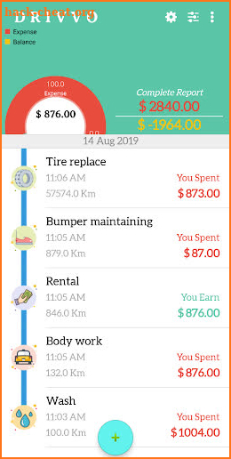 vehicle expense tracker pro screenshot