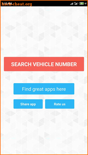 Vehicle registration details screenshot