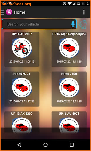 Vehicle Tracker screenshot