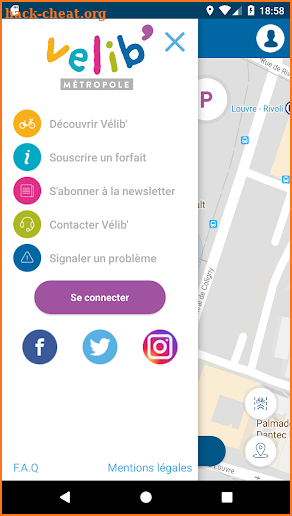 Vélib' (official appli) screenshot