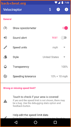 Velociraptor - Speed Limits & Speedometer screenshot