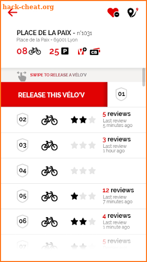 Vélo'v officiel screenshot