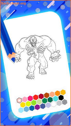Venom super coloring hero man screenshot