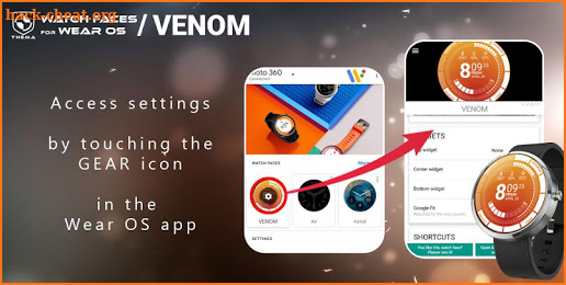 Venom Watch Face & Clock Widget screenshot