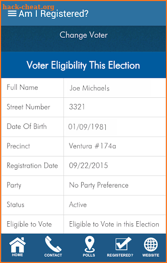 Ventura County Elections screenshot
