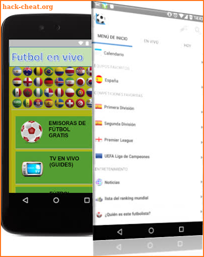Ver Fútbol En Vivo Guia Futbol HD Ligas y Partidos screenshot