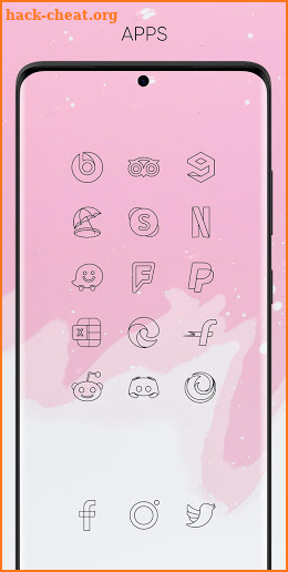 Vera Outline Black - Black linear icons screenshot