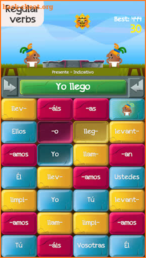 Verb Challenge Spanish screenshot