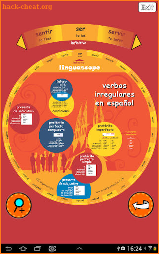 Verb Wheel : Spanish screenshot