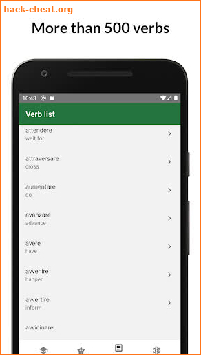 Verbare: Learn Italian verbs conjugation & grammar screenshot
