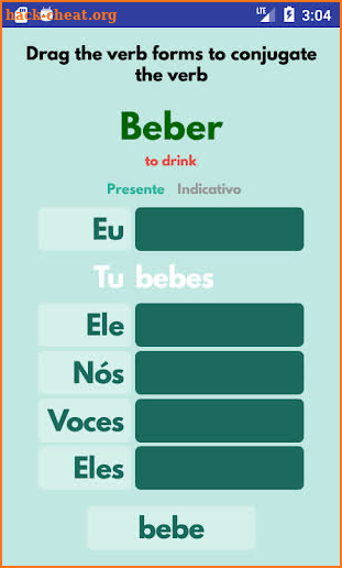 VerbSquirt Portuguese Verbs -  screenshot