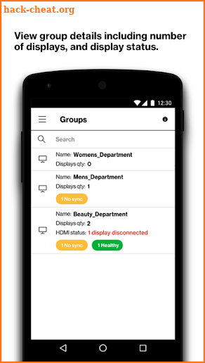 Verizon Digital Signage Mobile App screenshot