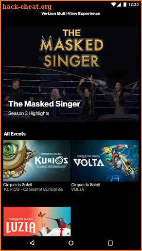 Verizon Multi-View Experience screenshot