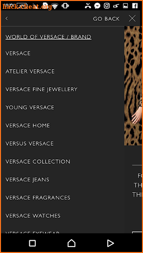 Versace screenshot