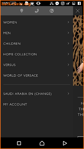 Versace screenshot