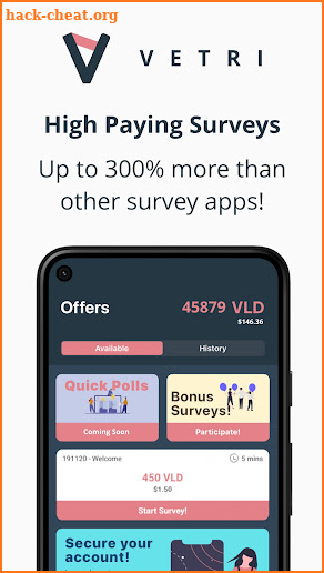 VETRI - High Paying Surveys screenshot