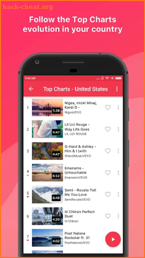 Vevo Music for YouTube screenshot