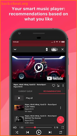 Vevo Music for YouTube screenshot