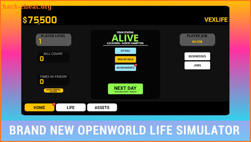 VexLife gold - Life simulator screenshot