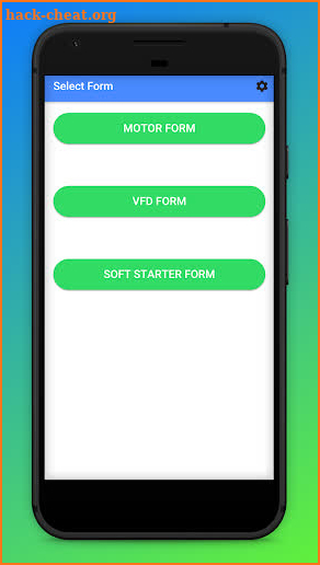 VFD RFQ Forms screenshot