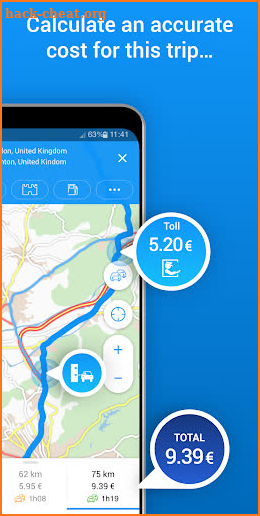 ViaMichelin GPS Traffic Speedcam Route Planner screenshot