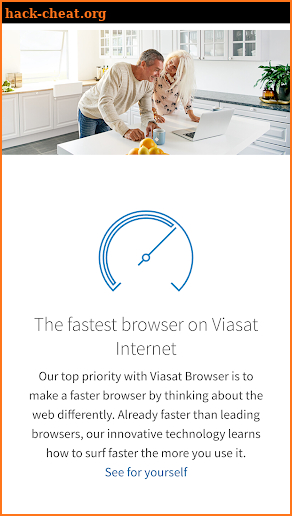 Viasat Browser screenshot