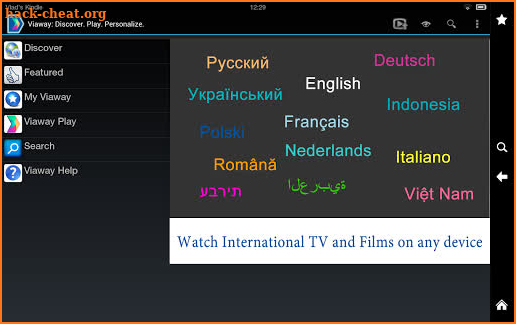 Viaway: International TV, Films, Radio and Podcast screenshot