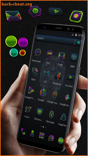 Vibrant Neon Color business Theme screenshot