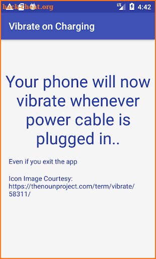 Vibrate on Charging start-wireless/wired charger screenshot