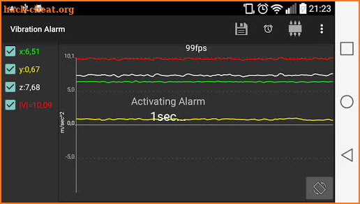 Vibration Alarm screenshot