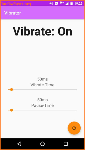 Vibrations-Test screenshot