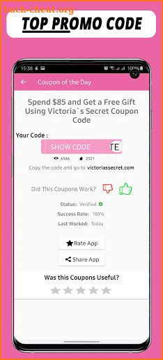 victoria`s secret pink coupons codes screenshot