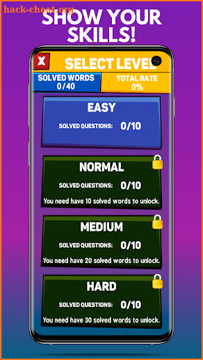 Victorious Games Quiz screenshot