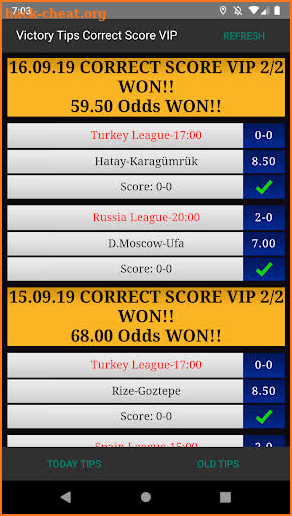 Victory Betting Tips Correct Score VIP screenshot
